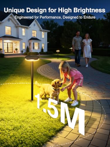 3X Larger & Taller Solar Pathway Lights Outdoor