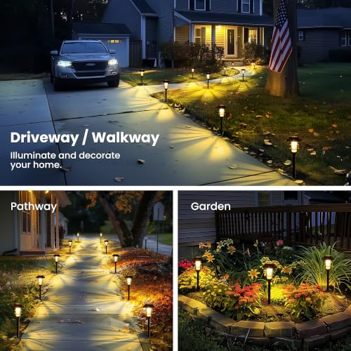 Solar Pathway Lights Waterproof Outdoor Lighting (8 Count)