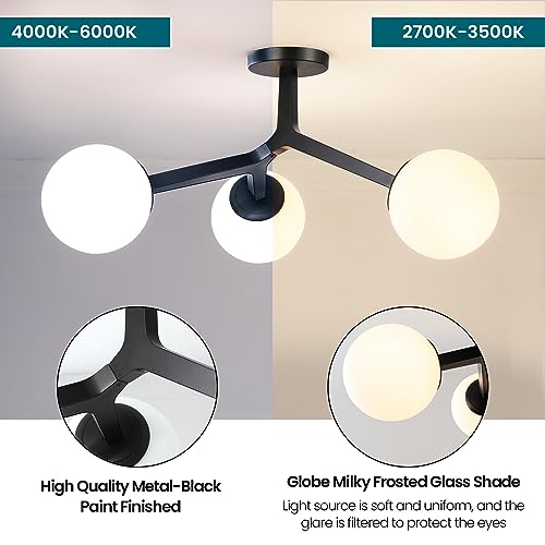 Semi Flush Mount Ceiling Light Fixture 3