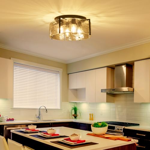 17.3“ Semi Flush Mount Ceiling Light Fixture