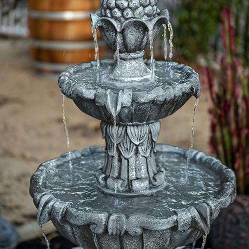 58.3" 3 Tier Outdoor Freestanding Water Fountain