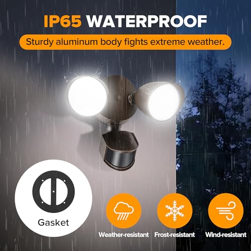 32W 3500 Lumen LED Security Lights Motion Sensor Light Outdoor