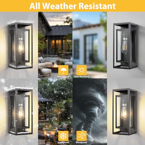 14" Dawn to Dusk Outdoor Light Fixture (2 Count)