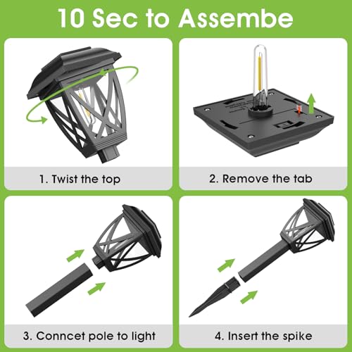 Solar Pathway Lights Outdoor 10 Pack (10 Count)