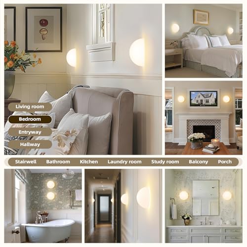 Modern Globe Glass Wall Sconces Set of 2 (2 Count)