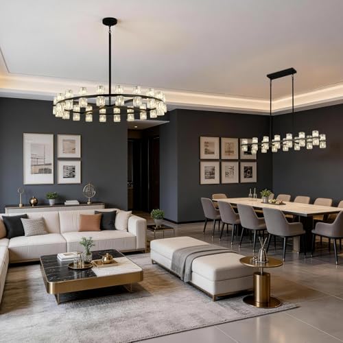 40 Light Large Crystal Chandelier
