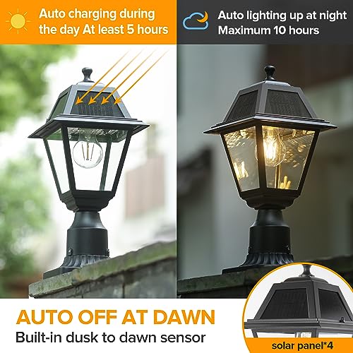 LED Solar Post Light