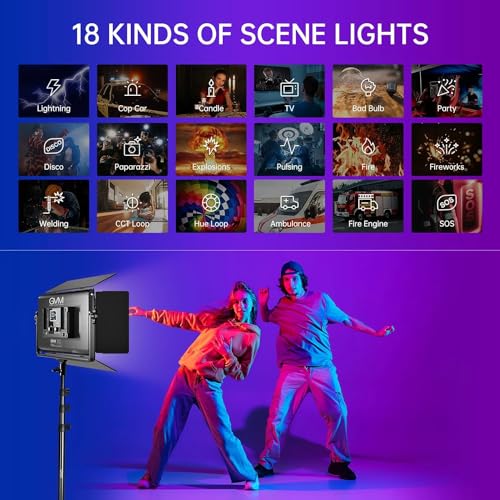 GVM 1500D RGB LED Video Light with Softbox