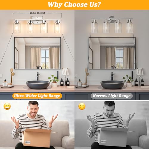 4 Light Bathroom Light Fixtures