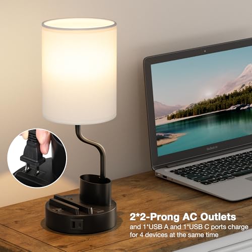 Bedside Lamps for Bedroom Set of 2 (2 Count)