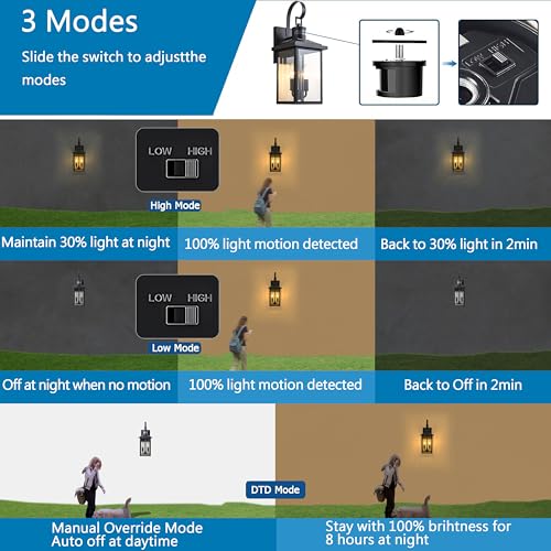 18" Large Motion Sensor Outdoor Porch Lights
