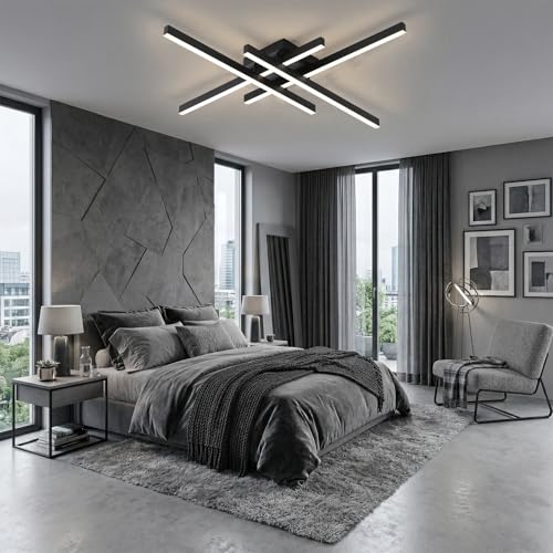 Semi Flush Mount Modern Light Fixture