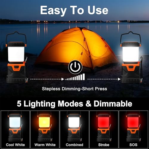 LED Camping Lantern Rechargeable (2 Count)