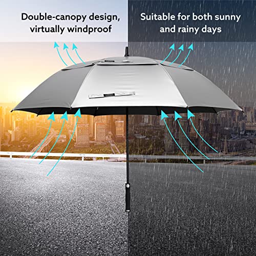 UV Golf Beach Umbrella 68”Auto Open Extra Large Sun Shade Umbrellas
