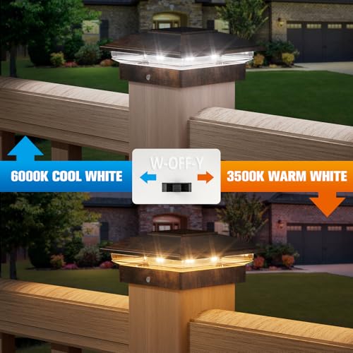 Brushed Copper Solar Post Cap Lights (16 Count)