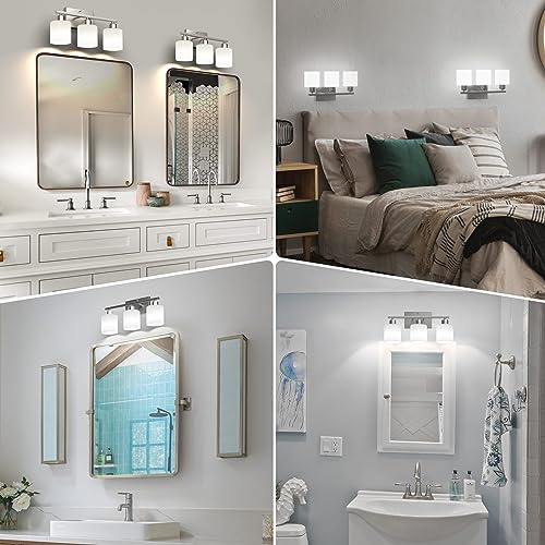 18 Inches Bathroom Light Fixtures Over Mirror Brushed Nickel