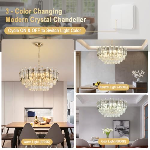 Gold Crystal Chandelier