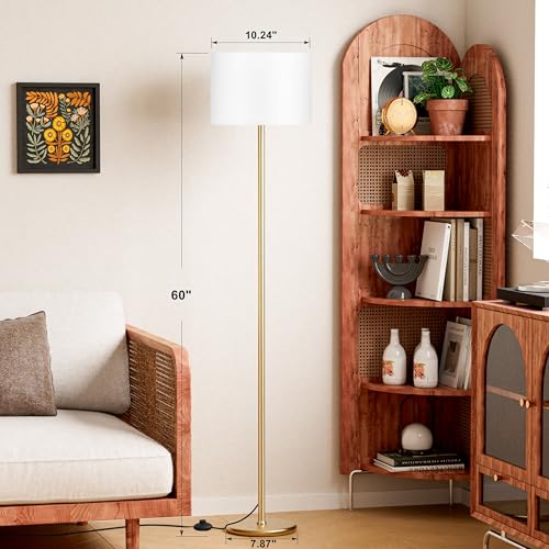 60'' Modern Floor Lamp with Shade