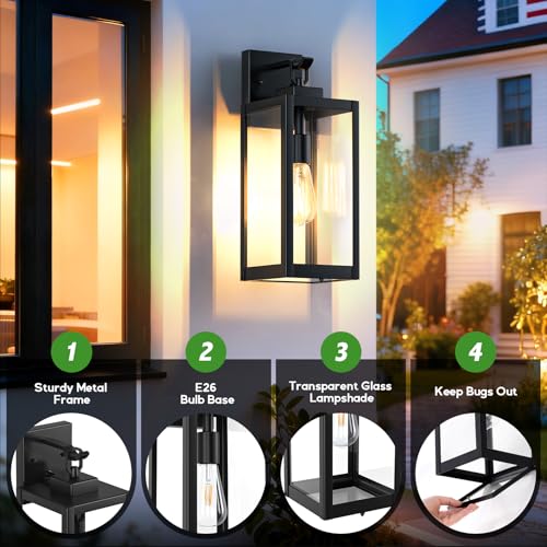16" Outdoor Wall Lights (2 Count)