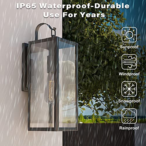 Large Size Outdoor Wall Lights (2 Count)
