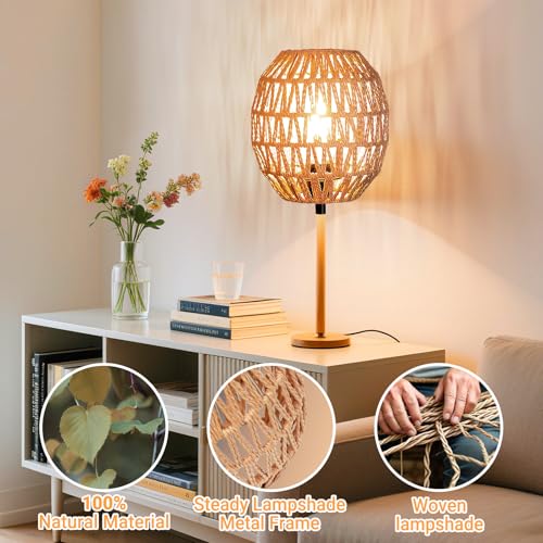 Small Lamp Shades For Table Lamps Hanging Light Boho Lamp Shades Wicker Lamp Shade for Floor Lamps