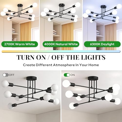 Modern Sputnik Chandelier Ceiling Light Fixtures