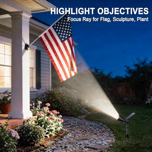 Solar Lights Outdoor Waterproof Flag Spotlights 10 Pack (10 Count)
