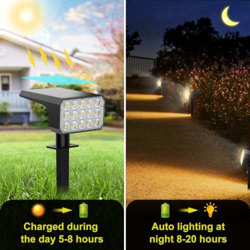 Solar Spot Lights Outdoor (6 Count)