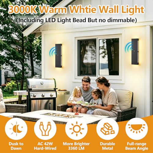 Dusk to Dawn Outdoor Wall Sconces (Dusk to Dawn / 24 Inches)