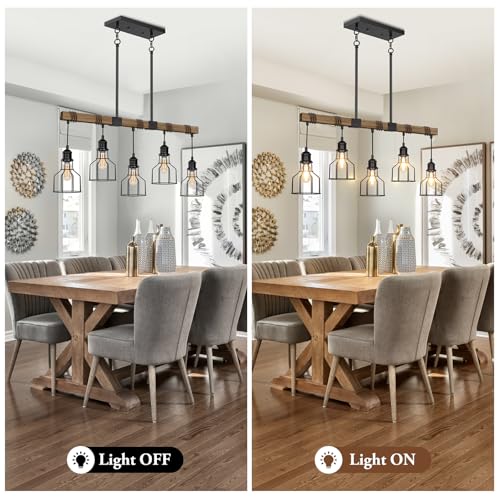 5 Light Dining Room Light Fixture Pendant Lights Kitchen Island