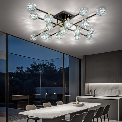 Crystal Sputnik Ceiling Light Fixture