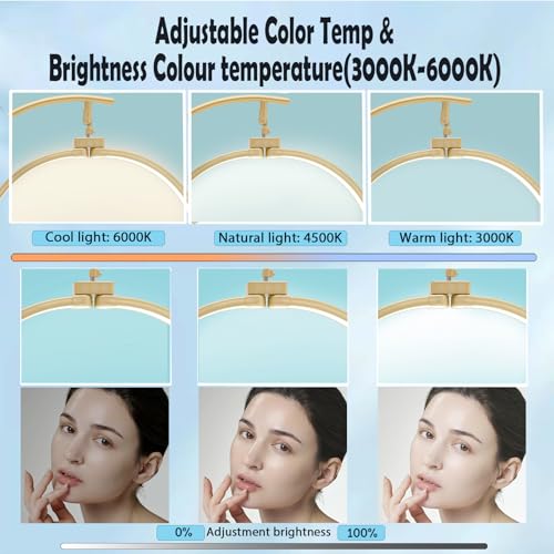 LED Half Moon Lash Light Lamp for Eyelash Extensions Z Gold