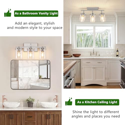 3 Lights Kitchen Light Fixtures Ceiling Mount