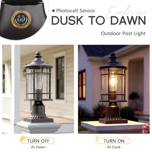 Dusk to Dawn Outdoor Post Light
