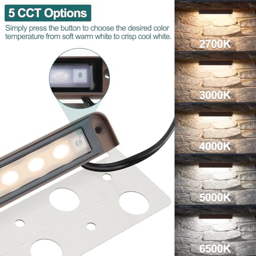 Low Voltage 7in LED Retaining Wall Lights (10 Count)