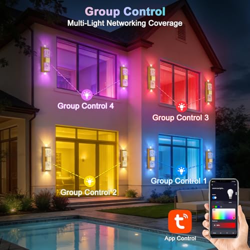 Smart Outdoor Wall Light (2 Count)