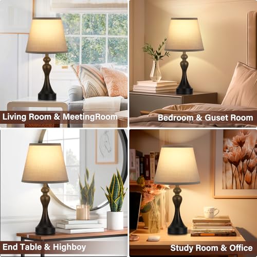 Touch Lamps for Nightstand (2 Count)