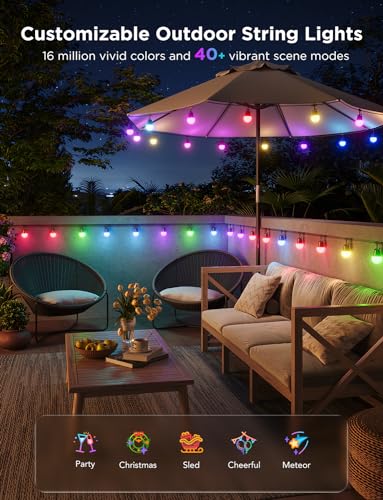 Smart Outdoor String Lights 2 (144 Foot)
