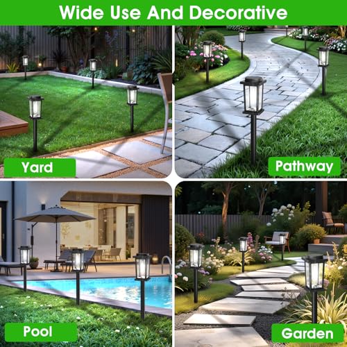 Solar Pathway Lights Outdoor (12 Count)