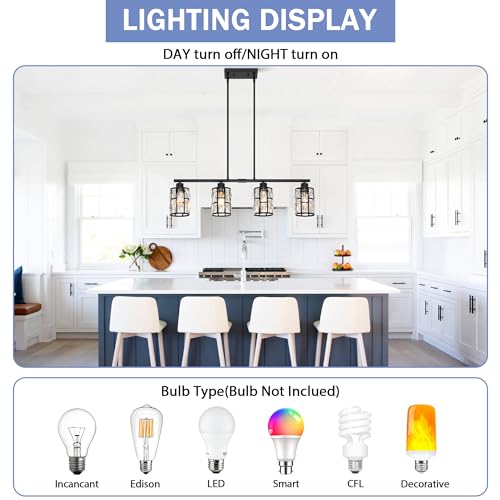 Crystal Pendant Light Fixture for Kitchen Island Dining Room