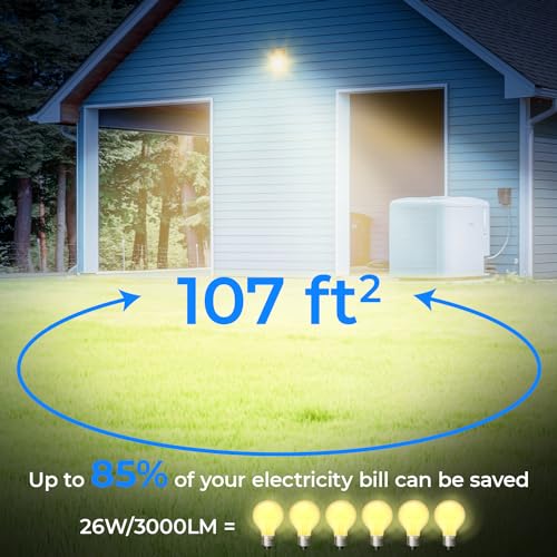 26W LED Wall Pack Light with Dusk to Dawn Sensor 3000k Bronze 2Pack (2 Count)