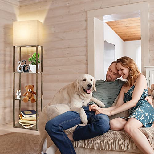 Plus Floor Lamp with Shelves