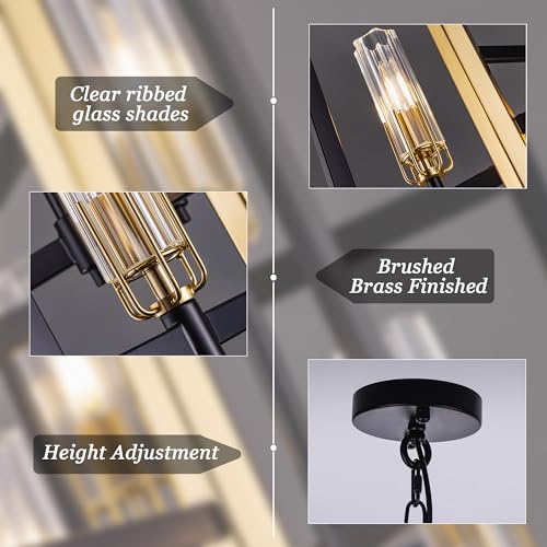 Black Gold Chandelier Light