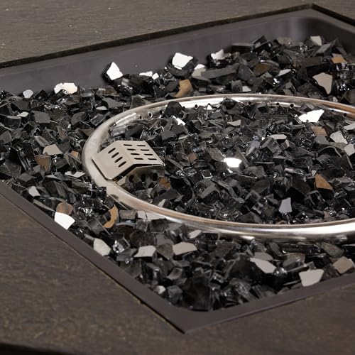 24" Wood Grain Fire Pit Table (16 Ounce)