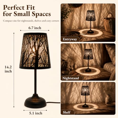Mini Table Lamp Bedside Lamp Decorative Nightstand Lamp for Bedroom