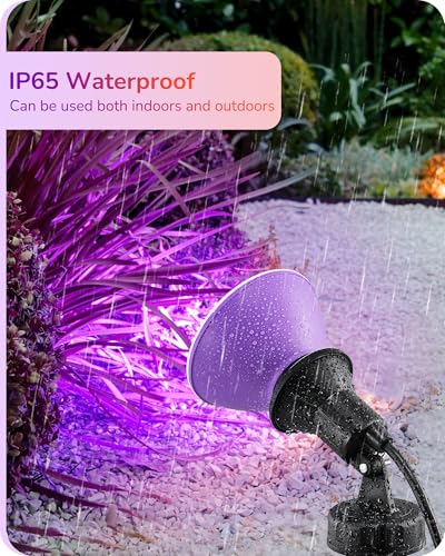 Halloween PAR38 LED Flood Purple&Orange Light Bulbs Dimmable 4Pack (4 Count)