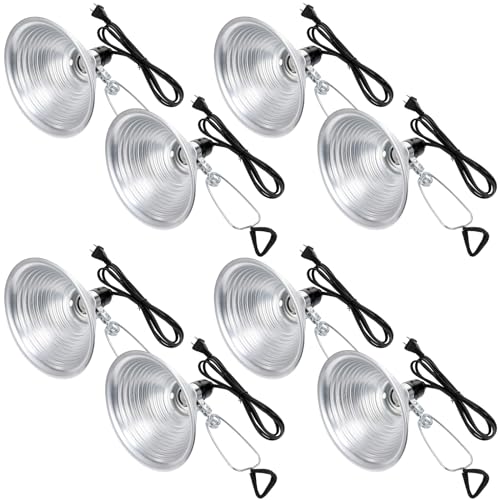 8 Pack Clamp Lamp Light with Aluminum Reflector