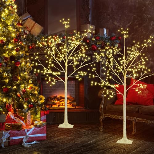 288 LED Birch Tree Light Remote Control