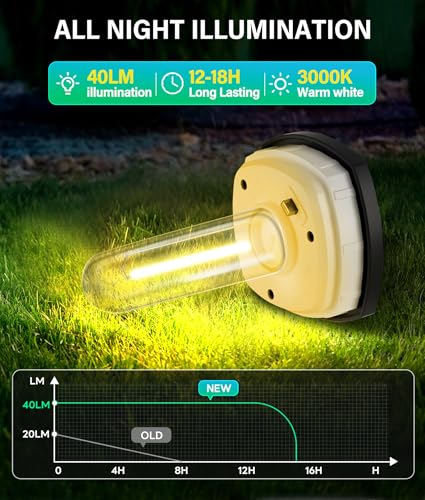 Solar Pathway Lights Outdoor Waterproof Warm White (2 Count)