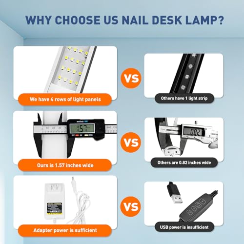 Half Moon Light for Nail Desk